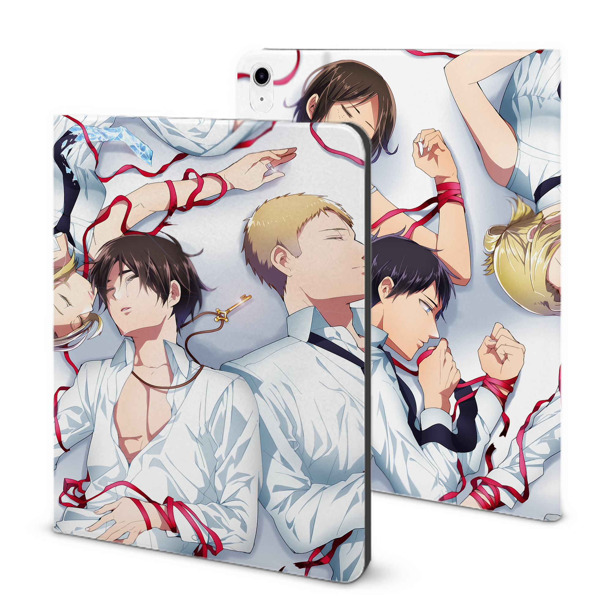 （画像用） 進撃の巨人 Attack on Titan IPad ケース ブック型 PUレザー TPU 耐衝撃 軽量 薄型 ペン収納なし 全面保護 IPad 各モデル対応